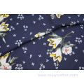 100% Polyester Lily Pattern Moss Crepe Print Fabric